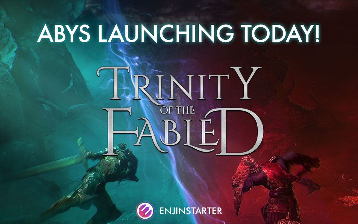 🌌 Trinity Of The Fabled is Listing Today! 🌌 Get ready for the TGE of @TheFabled $ABYS, happening today at 1PM UTC. 🗓 $ABYS TGE TIMELINE: - TGE Date & Time: April 29, 1 PM UTC - $EJS Claims: 1:10 PM UTC - Claim from: launchpad.enjinstarter.com