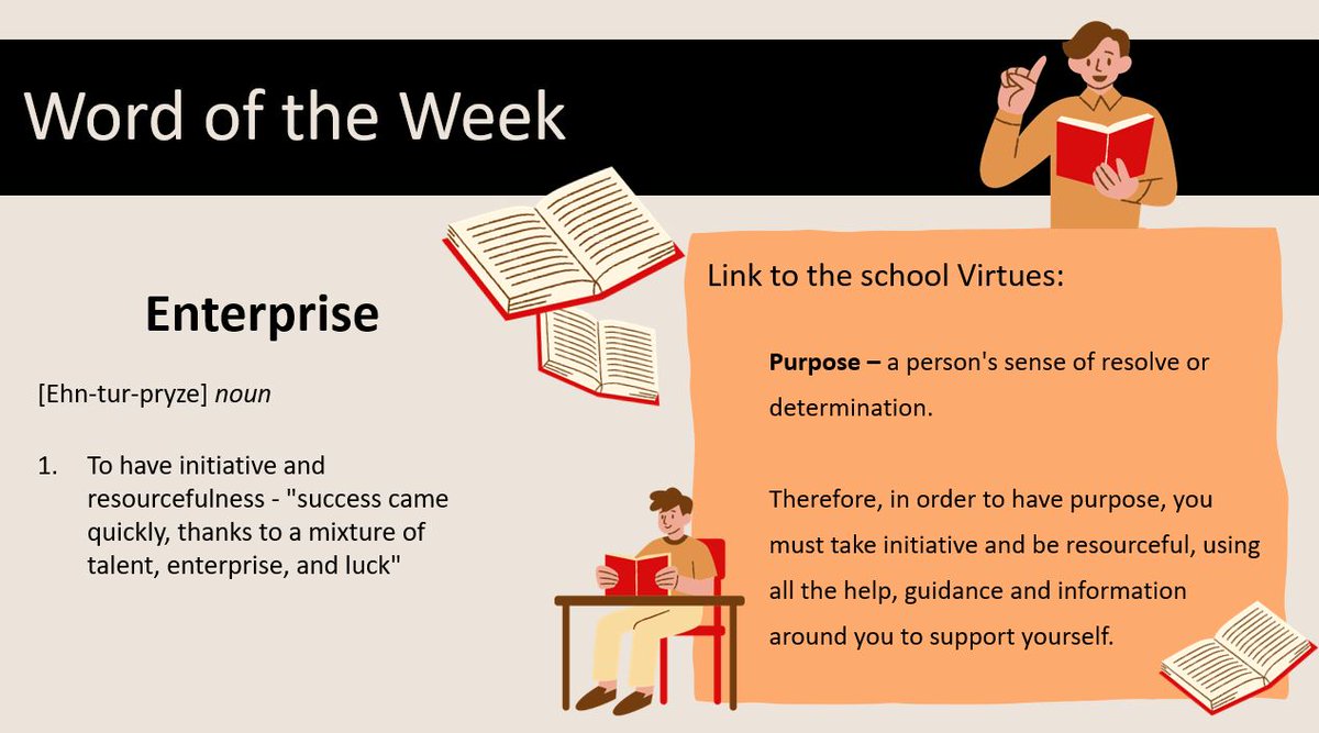 This week's Word of the Week is 'Enterprise'.... #highcrestacademy #WordOfTheWeek