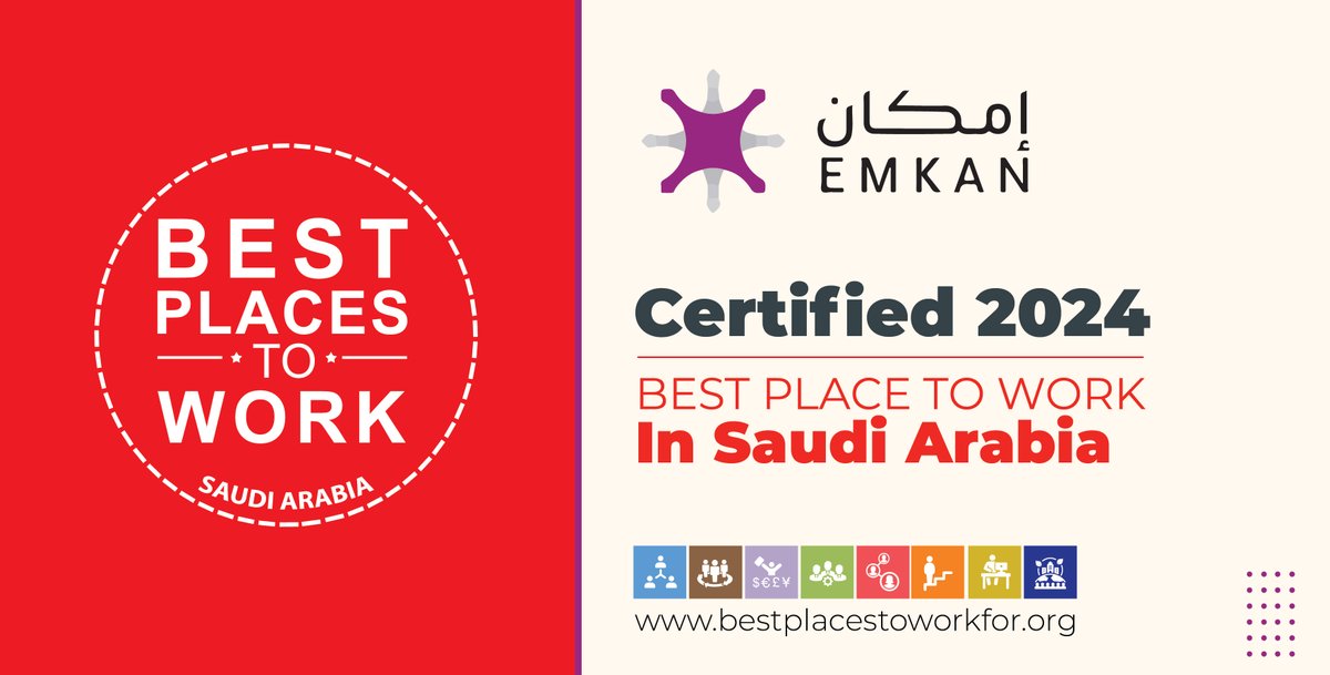 Congratulations to @emkaneducation for achieving the #BestPlacestoWork in #Saudi for 2024. @emkaneducation is a human capital #consultancy and #education #development company committed to redefining the education #ecosystem in #SaudiArabia and #beyond. #bestemployerssaudi2024