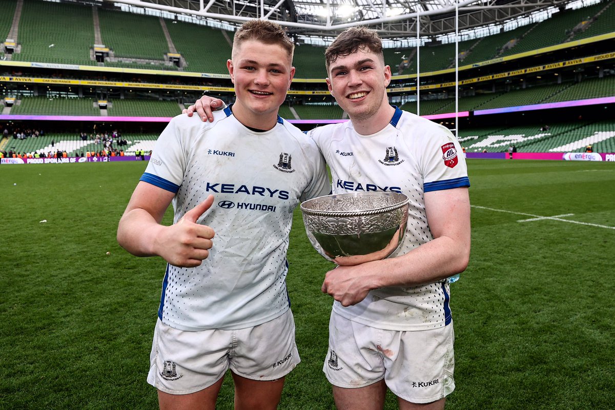 pbcrugby's tweet photo. Many congratulations to all at @CorkConRugbyFC on their magnificent victory over @terenurerugby in the AIL Division 1 final yesterday. Particular kudos go to the many past pupils involved in the triumph, but in especially team captain, Dave Hyland, who led superbly. 
#TTID ⚫️⚪️🟣 https://t.co/9coIY7N7bO