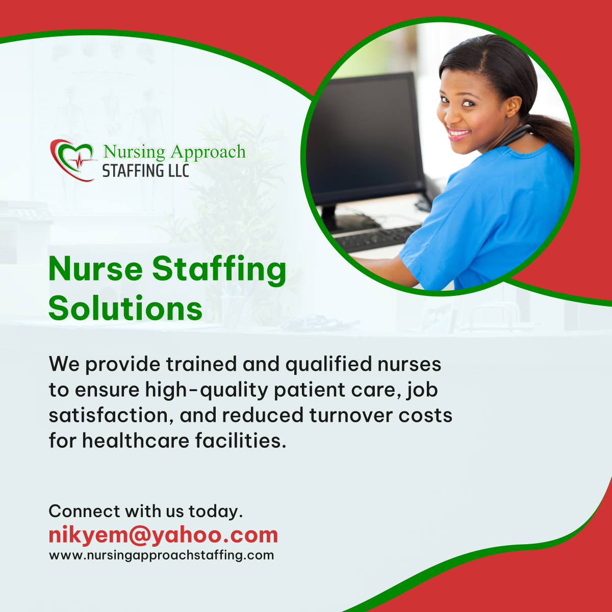 Looking for reliable nursing staff? Look no further! Our Nurse Staffing Solutions ensure top-quality care. Contact us today! 

#PhiladelphiaPA #HealthcareStaffing #NurseStaffing
