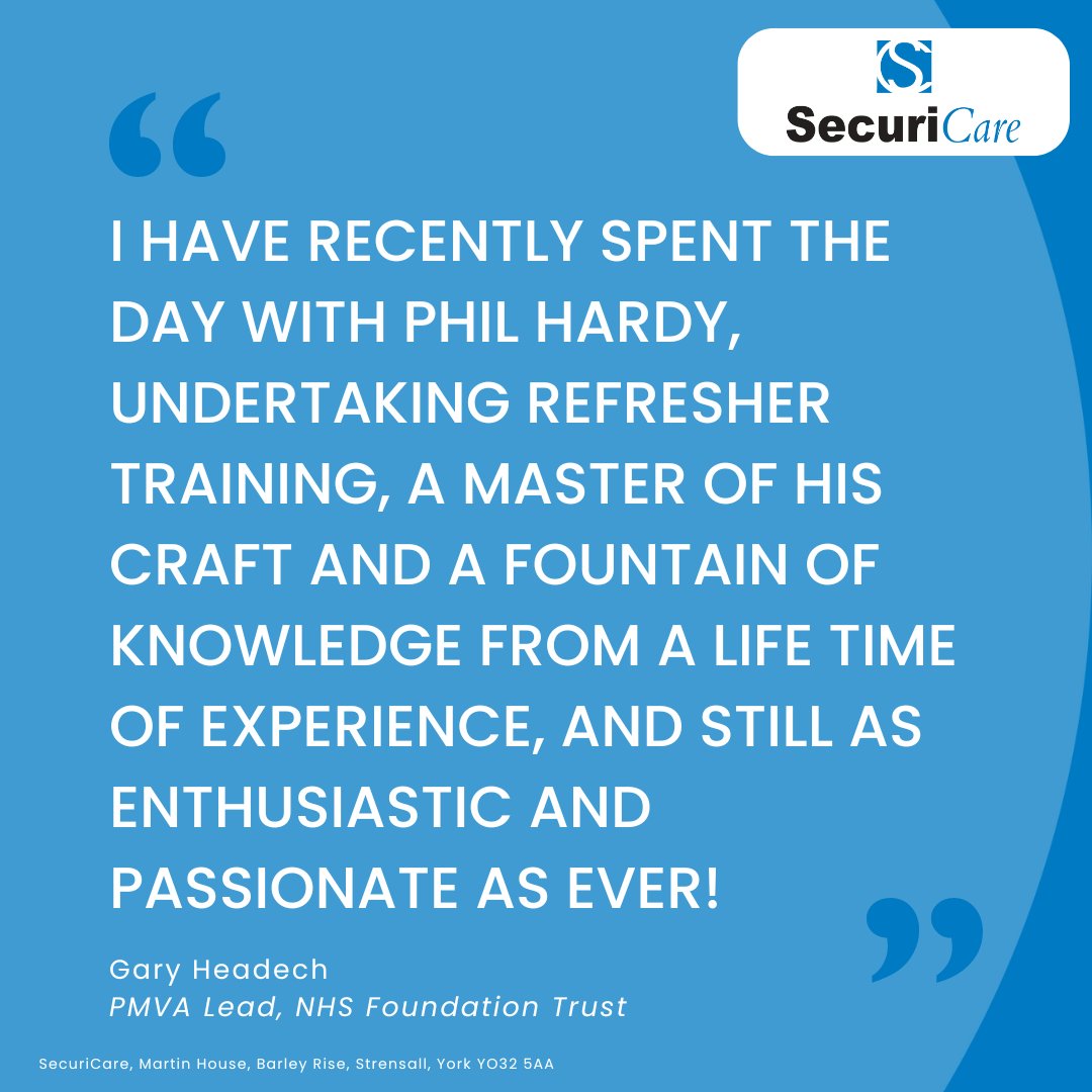 Some wonderful feedback from a recent training session delivered by our Director, Phil Hardy!

Take a look at more of our excellent feedback 👉 bit.ly/3Joc740

#SecuriCare #Training #TrainingProvider #HighQualityTraining #CPD #ProfessionalDevelopment