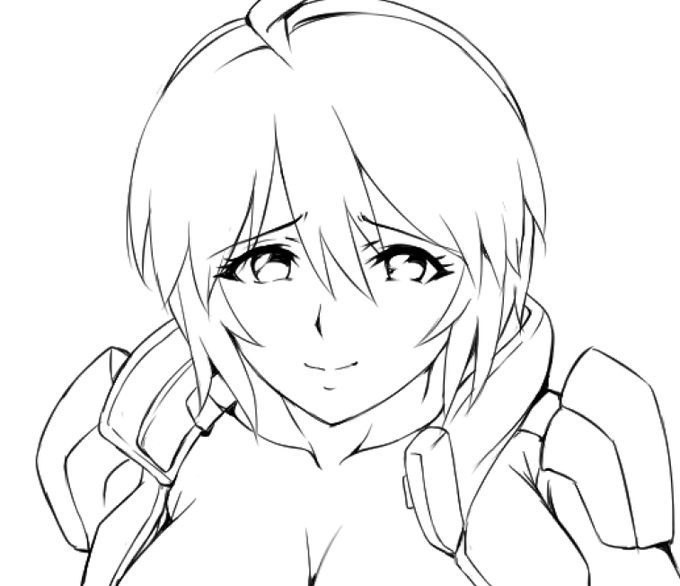 線画でけた。描いてて楽しいの大事。たのちいたのちい。 