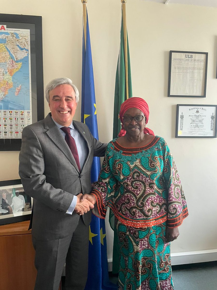 I had fruitful discussions with Ambassador Niño Perez, Head of the EU Delegation to the AU, to explore collaboration opportunities on GBV and gender equality. #wpsagenda @EUinEthiopia @EUtoAU