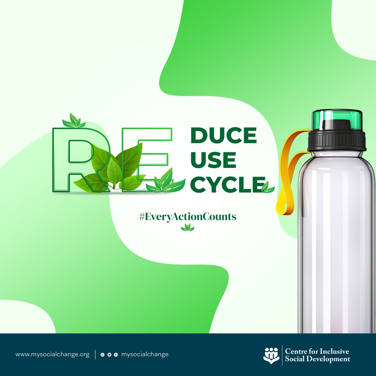 🗓️This week, let's be reminded that even the smallest actions can create ripples of positive change.☑️ Did you know that simply carrying a reusable water bottle can significantly reduce plastic waste?♻ Share some of your ideas on how we can commit to the bigger social good.📱