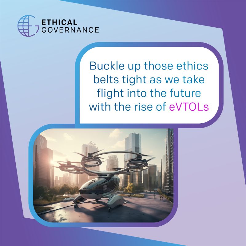 Electric vertical takeoff and landing vehicles  (eVTOLs) promise to transform short-distance travel, offering a glimpse  into a future filled with flying taxis. 

#evtol #ev #flyingcars #techforgood #ethics #businessethics #techindustry #technology #ethicalgovernance
