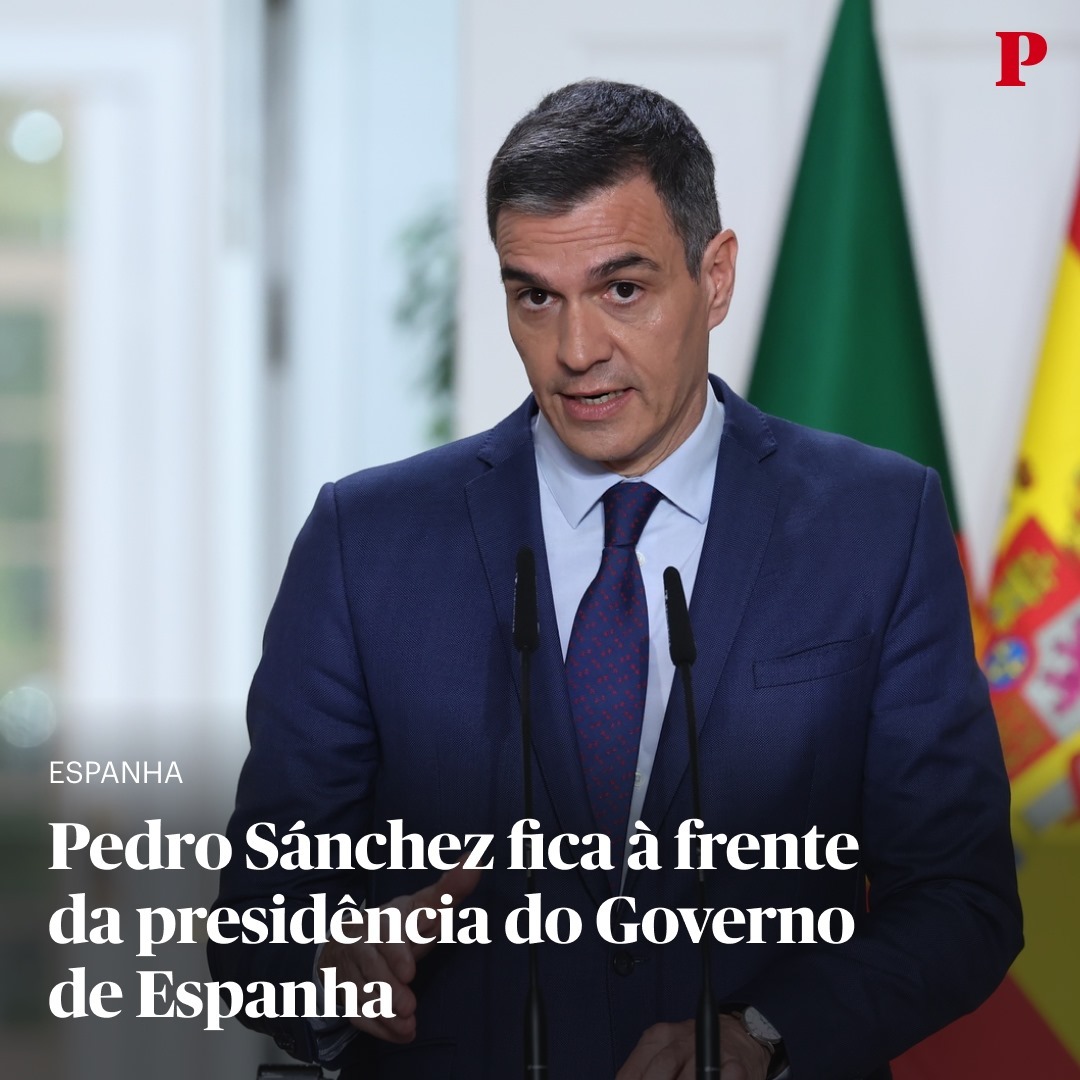 🔴 Pedro Sánchez não se demite: publico.pt/2088580