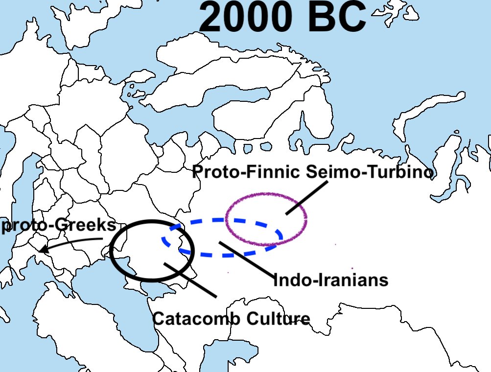 some ppl note that mycenaean culture and indo-iranian culture seem to have weird similarities. why? (david anthony and others have mentioned this) also, finnic languages have borrowings specifically from proto-indo-iranian (not just later iranian). why?

human geography 2000 BC