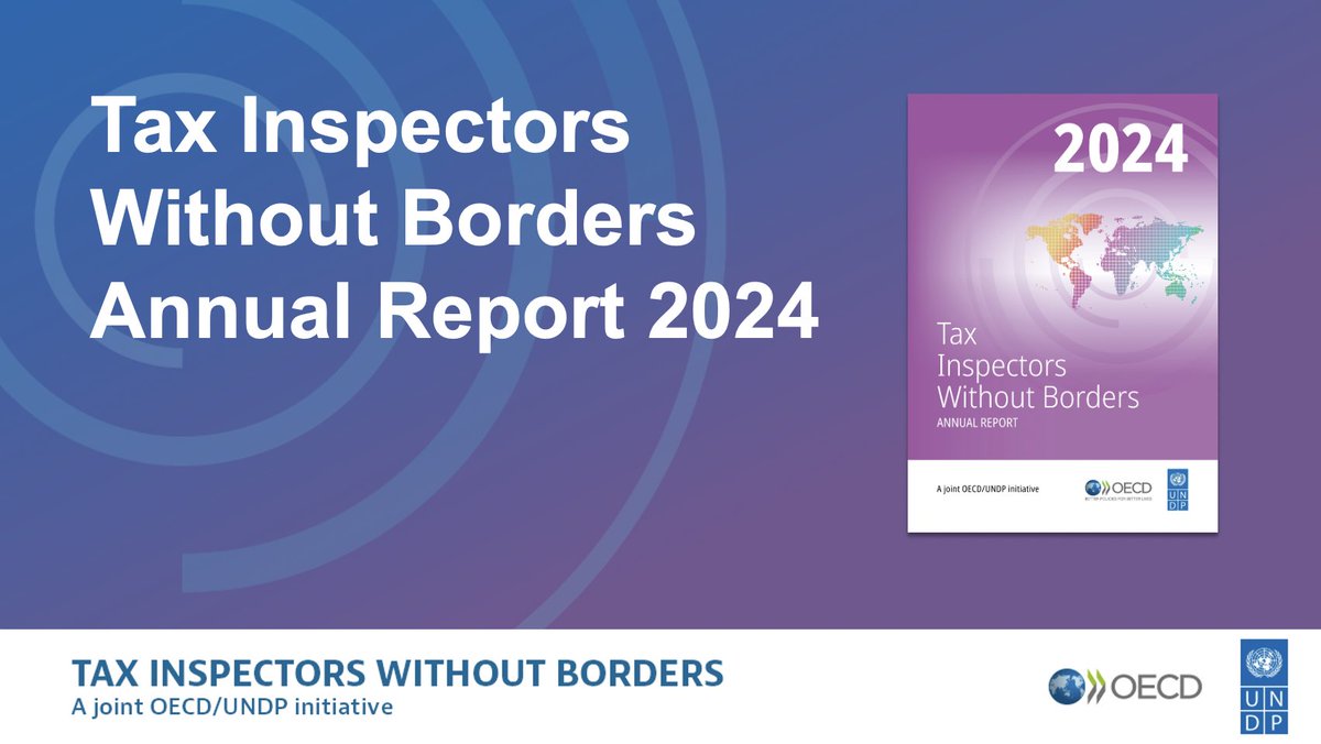 📢Read the new Tax Inspectors Without Borders 2024 Annual Report! Since its launch in 2015, the joint @UNDP-@OECD Initiative has generated USD 2.3 billion in #tax revenues and over USD 6 billion in tax assessments. #TIWB 2024 Annual Report➡️ shorturl.at/cvxO7