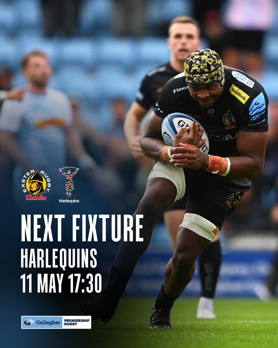 They don't come much bigger than this 👊🏼

Next Fixture👉🏼@Harlequins at Sandy Park | 11/05 📆

We're on course for our third sell-out in a row, you won't want to miss out: bit.ly/Quins-SP-11-05 🎟 

#JointheJourney | #EXEvHAR | @PremRugby