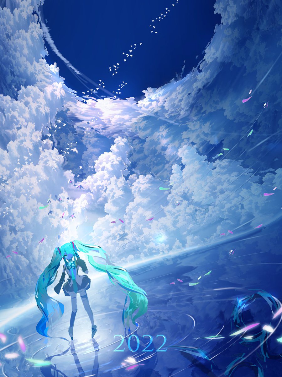 初音ミク 「#ゴールデンウィークSNS展覧会2024ミク描きはじめて三年目!成長見て 」|まころん🐳のイラスト