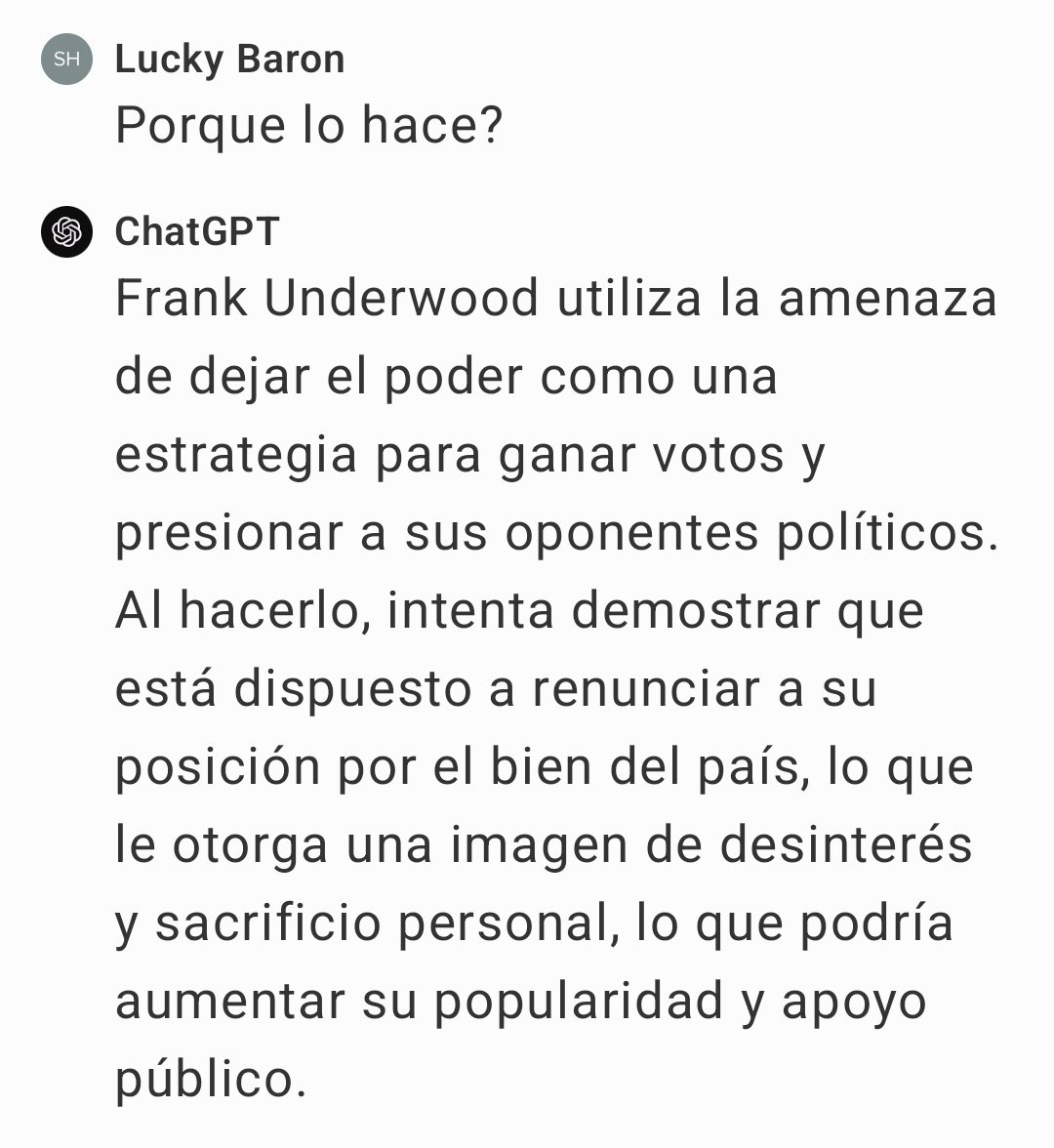 AvoirDuBonSens's tweet photo. #SanchESP
La idea no era de Sachez, solo siguió el guión de “House of Cards” 👇👇👇 https://t.co/Dbt80qptm3