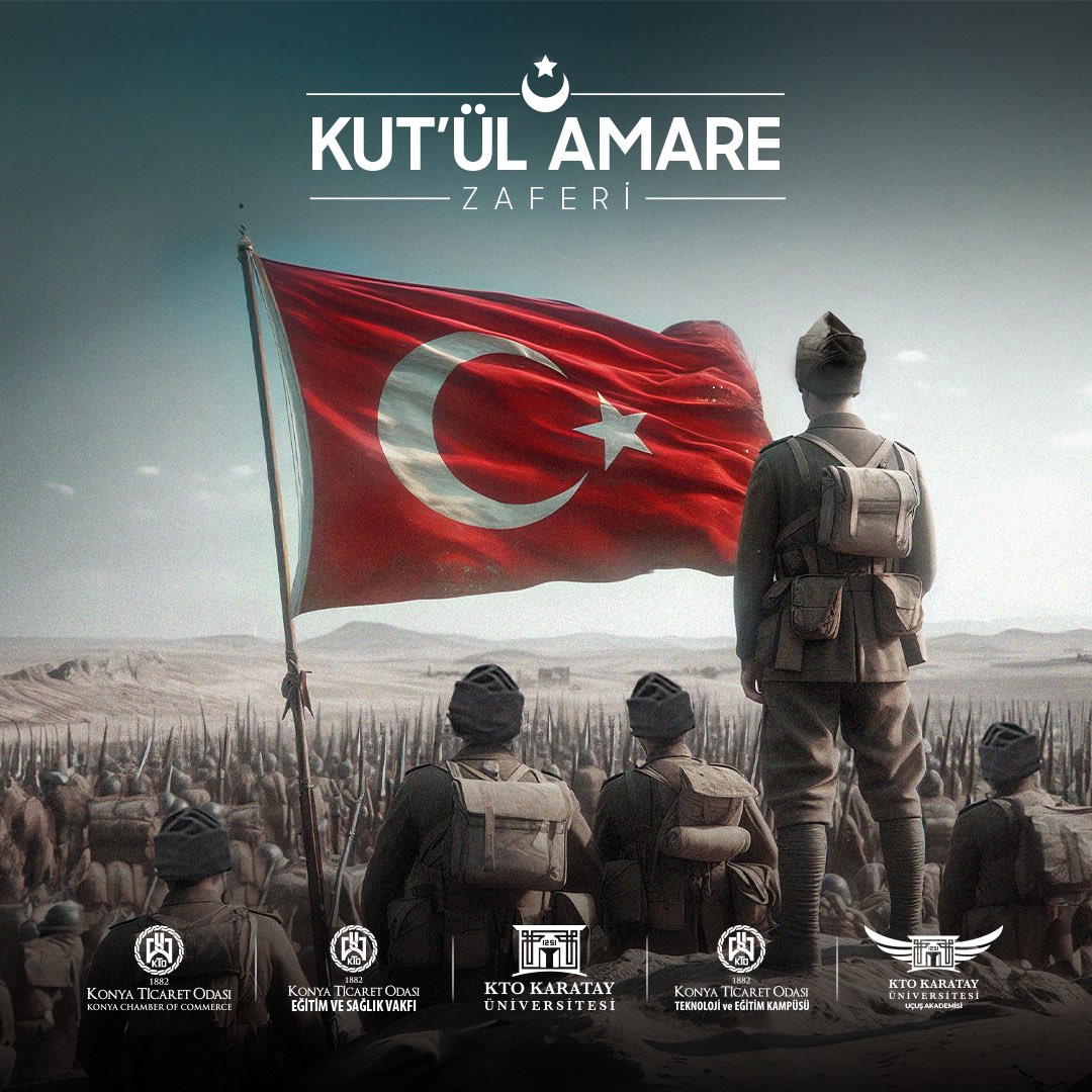 Milletimizin zor şartlar altında destansı mücadelesini tüm dünyaya gösteren Türk tarihinin büyük zaferi #KutülAmare'nin 108. yılında, aziz şehitlerimizi saygı ve rahmetle anıyoruz.
