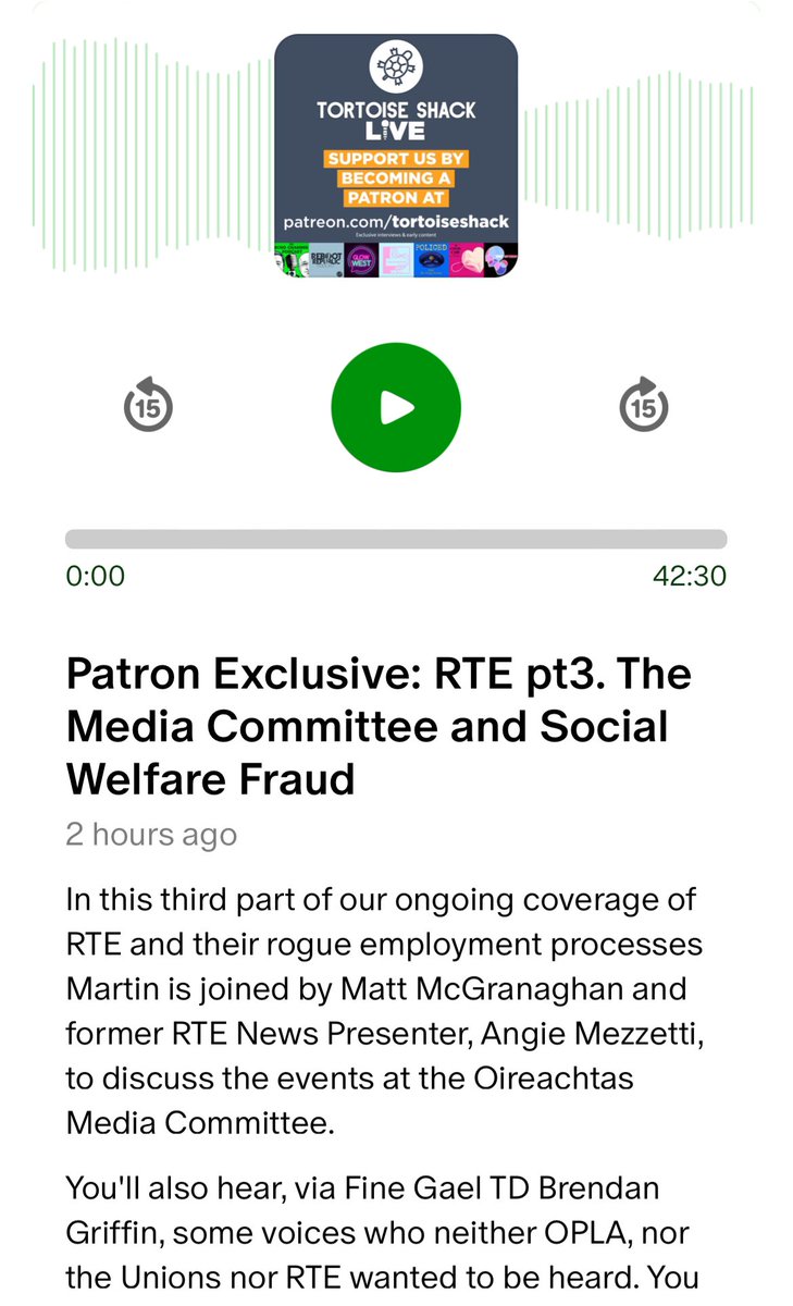 The latest @EchoChambersPod on RTE’s rogue employment practices features the wonderful @angiemezzetti and the less wonderful @MattMcGranaghan and the less less wonderful @williamhboney1 Listen now here: patreon.com/posts/patron-e…