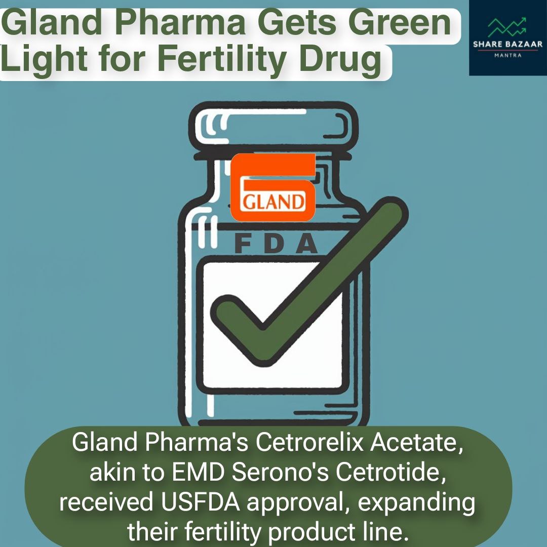 GlandPharma gets FDA approval for fertility drug, stock falls #FertilityTreatment #FDAApproval