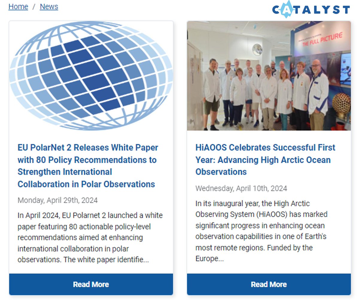 A lot has happened in the #polar #research community this month – including relevant project updates, publications, and more! ➡️ Check out the latest news on Catalyst here: polarcatalyst.eu/news @EUPolarCluster