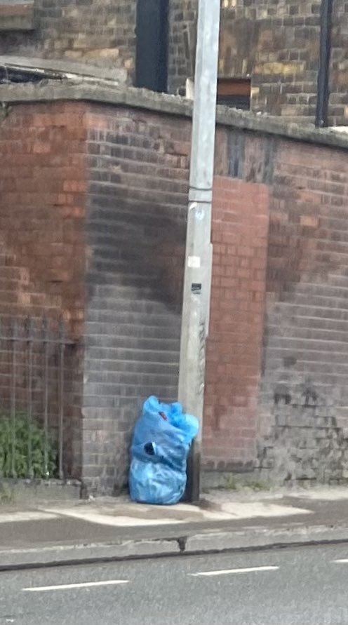 @ste_mueller @DubCityCouncil @DCCnorthcity @DubCityEnviro @RayMcAdam @JanetPHorner @janice_boylan @nialring @StoneybatterPoP @leafybatter And this morning - the day before bin day - from the Stoneybatter/Kirwan junction up to Prussia St. A lot of people paying for bags then putting them out the wrong day, make of that what we will.