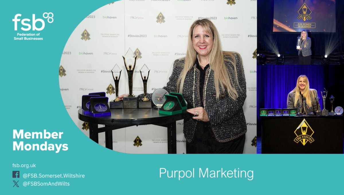 FSB Member Denise O'Leary MBE is our featured member this #MemberMonday. Her business @PurpolMarketing is celebrating 10 years of offering marketing and bid writing expertise this year. Congrats Denise! purpolmarketing.co.uk