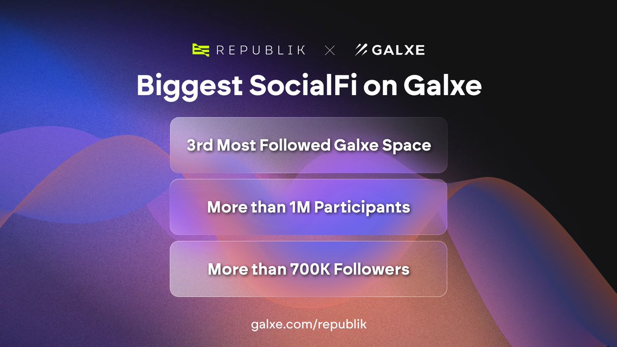 Figures are in: 700K followers can't be wrong, and 1M participants make us strong 💚😂 Thanks for building a thriving community with us anywhere the #RepubliK flag is hoisted! galxe.com/republik/ $RPK #LFG🚀