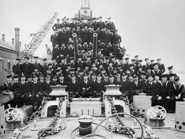 HMCS Athabaskan was sunk 80 years ago today by German torpedo boats in the English Channel. HMCS Haida rescued 44 men, 83 were taken prisoner, and 128 were lost, including the great naval captain, John Stubbs. This photo of Athabaskan's crew was taken in Plymouth, weeks earlier.