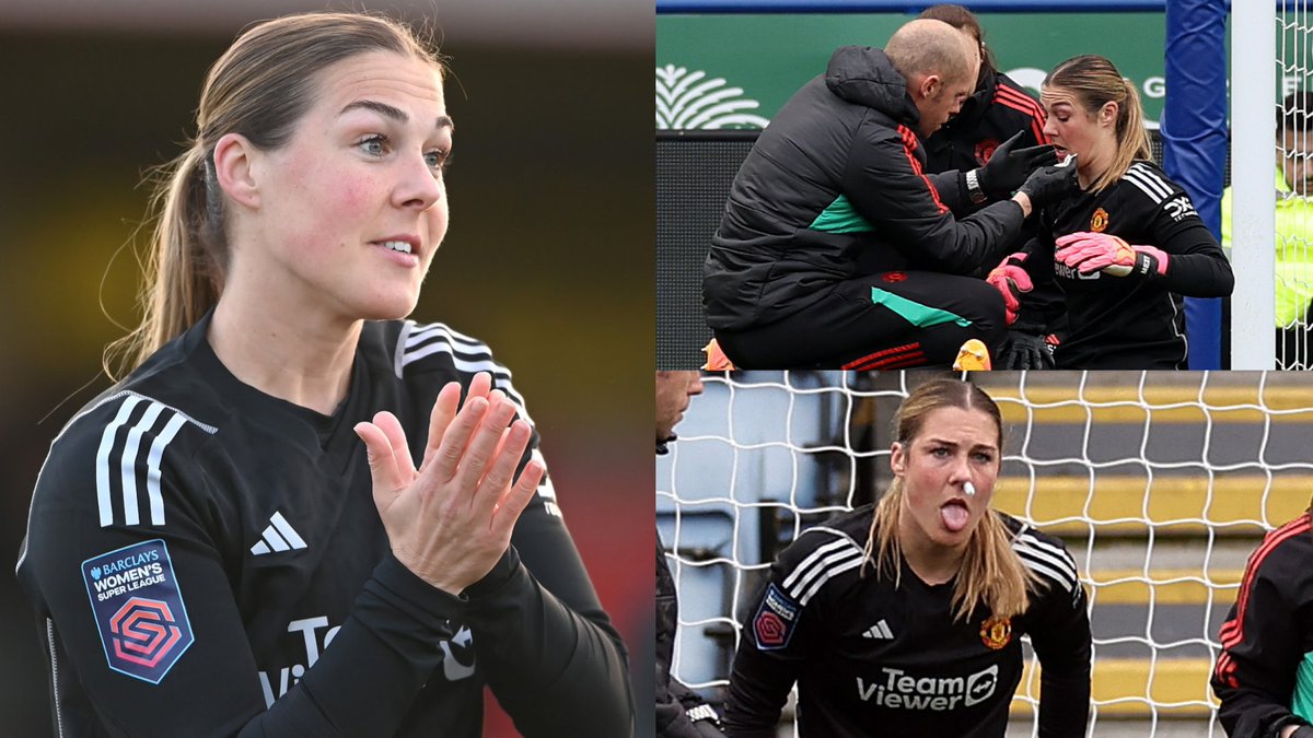 ‘Proper heartthrob!’ - England & Man Utd goalkeeper Mary #Earps pokes fun at herself after taking whack that left her bloody nosed #Lionesses #WSL goal.com/en-gb/lists/en…