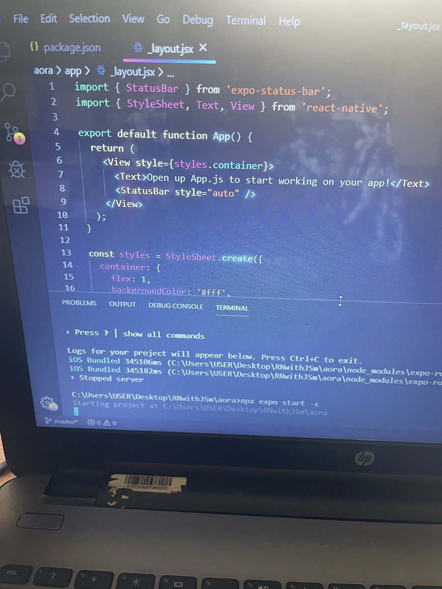 Recently began @jsmasterypro’s React Native tutorial and so far so good!🚀 (Btw it’s his latest React Native tutorial)🔥 Course Link in comments👇🏾