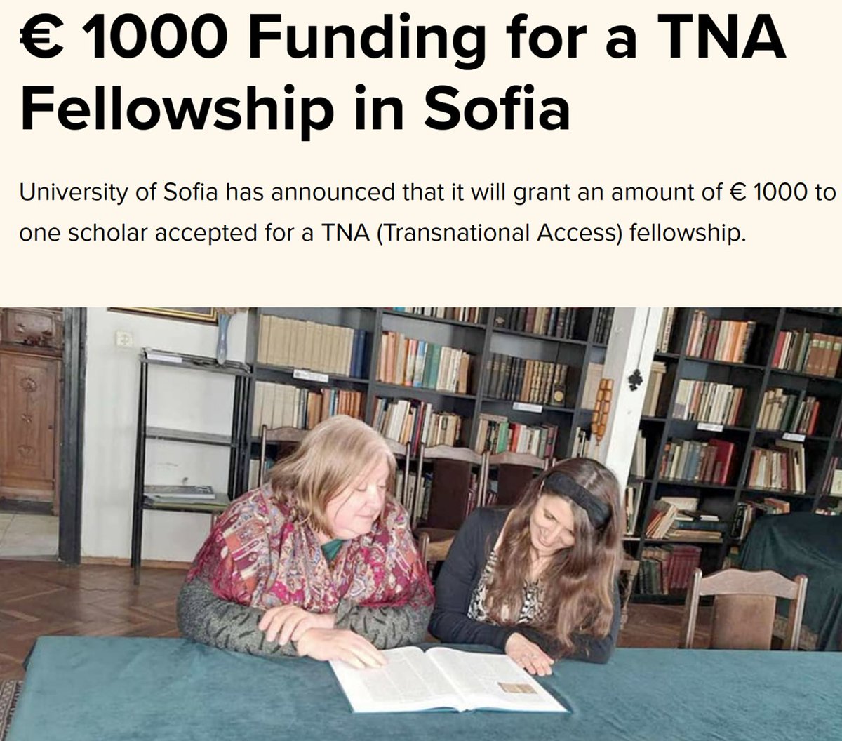 👉Don't miss your chance for a €1000 scholarship at @universitysofia: Go abroad to #Sofia or one of 14 other European research institutes! ⏰Apply until 1 May: t1p.de/cawvj #resilienceRI #DH @fscireIT