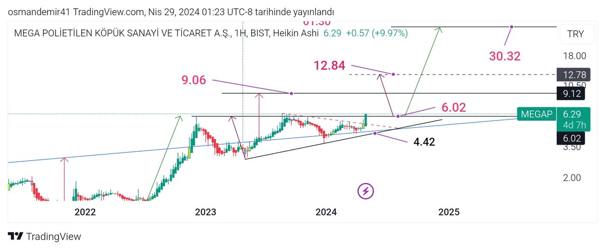 6 TL nin üzerindeki #megap pozitifdir... Ytd.