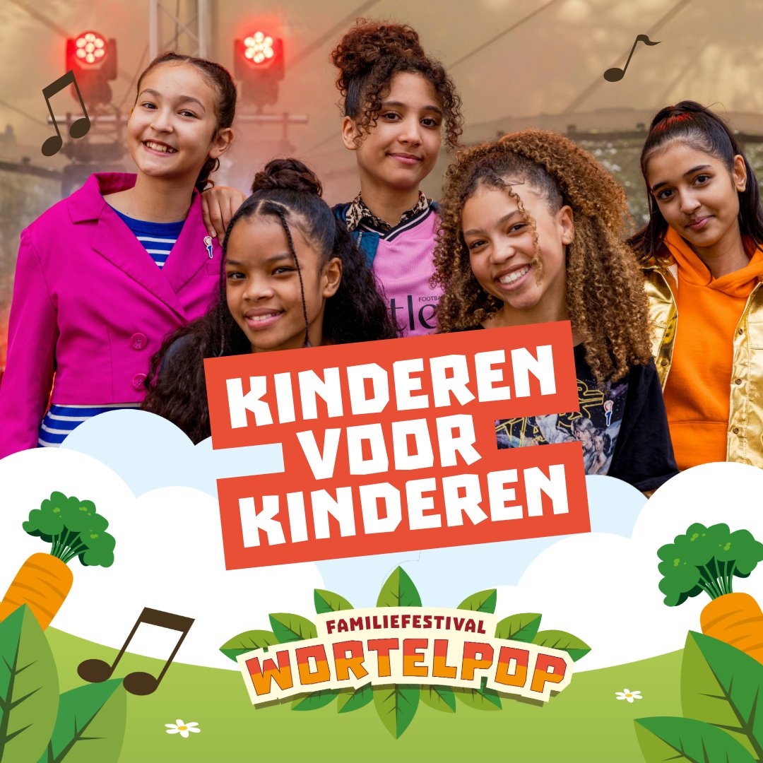 🥕 Nieuws: 'Kinderen voor Kinderen' treedt op tijdens familiefestival Wortelpop! 🤩 Uniek, want Kinderen voor Kinderen treedt niet zo vaak op! Kortom: Daar wil je bij zijn! 

👉 Heb jij nog geen tickets? Ga naar wortelpop.nl