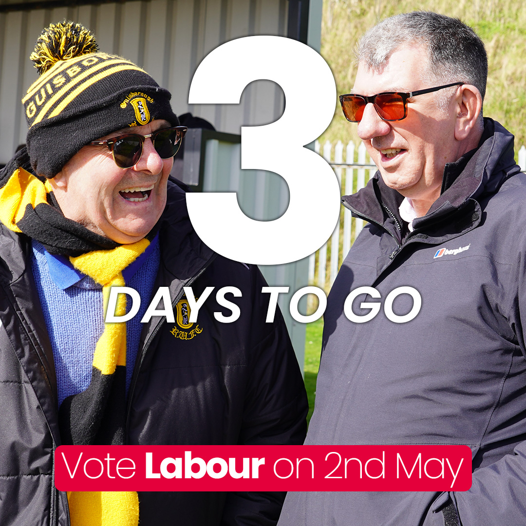 There are only 3 days to go until the Tees Valley Mayor elections. Please vote for Chris Mcewan on May 2nd. ✅