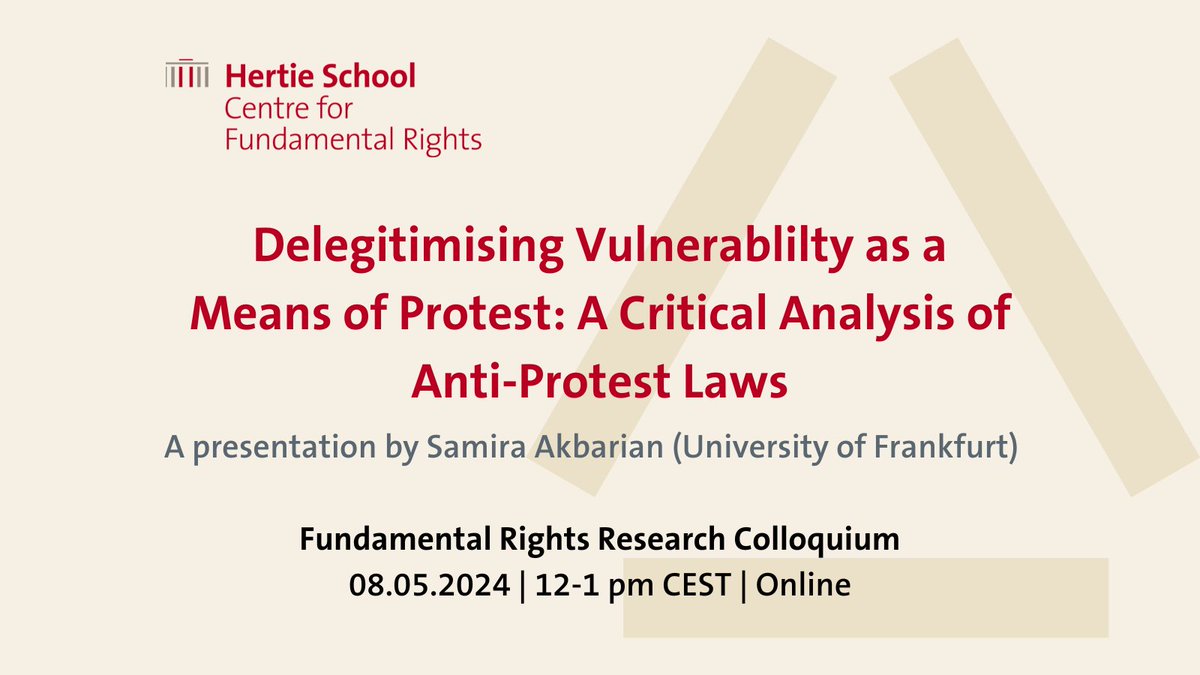 What do anti-protest laws and restrictions mean for climate activists? Join us online for a discussion w. @akbarian_samira on the increasing challenges faced by protesters in exercising their right to freedom of assembly. 📅 8.5, 12pm CEST Register here: hertie-school.org/en/events/even…