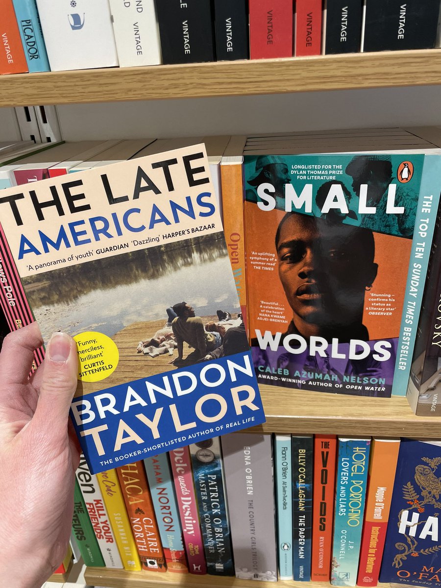 Paperback editions of The Late Americans and Small Worlds are now here. Love both these books, particularly love this new design for The Late Americans! @blgtylr @CalebANelson