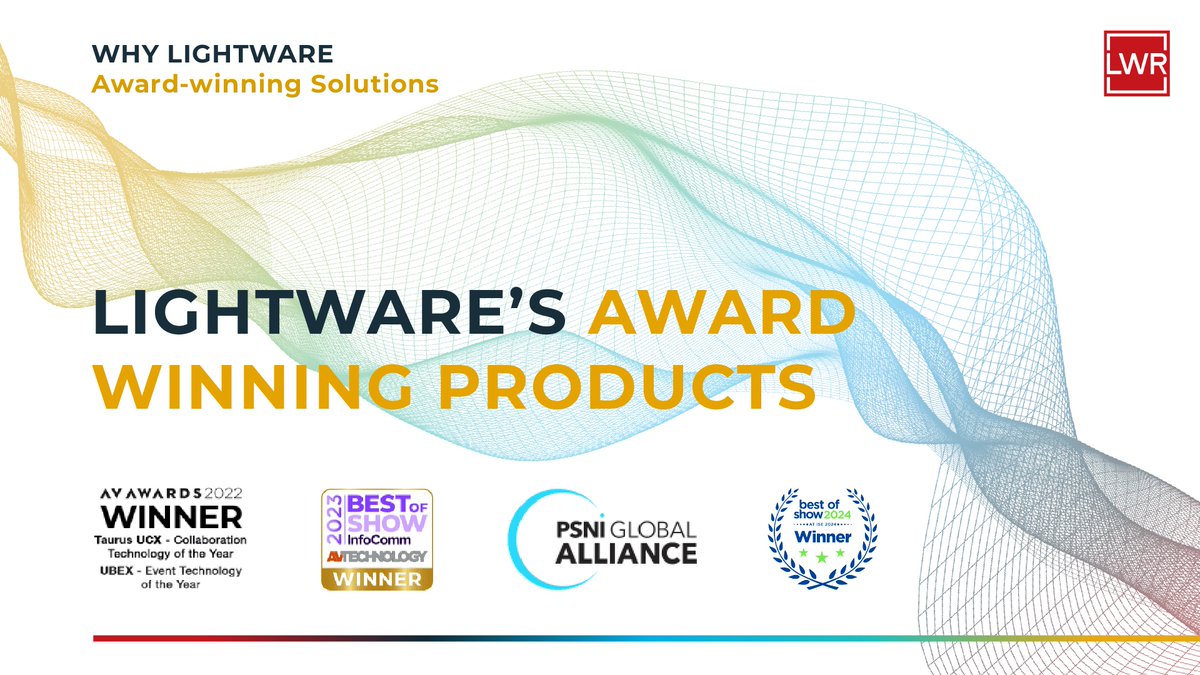 We’re proud to have a portfolio of award-winning products 🏆

Many of our solutions have been recognised by leading #AVIndustry awards, showing our ongoing dedication to innovation!

When you choose #Lightware, you choose a winning solution!

lightware.me/49ombXf
#ISE #ProAv