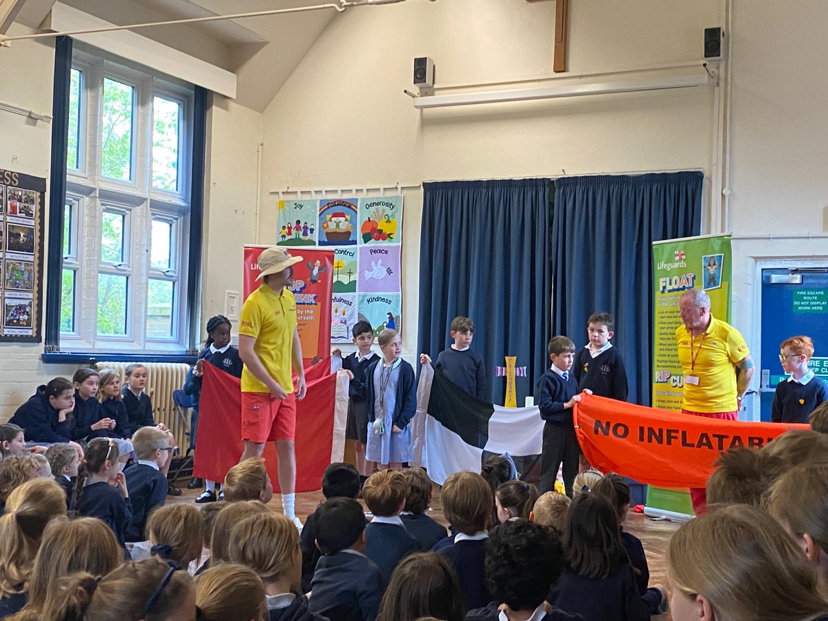 DawpoolCofE's tweet photo. Thank you to @RNLI for leading an excellent assembly on water safety this morning. #BeSafeHaveFun https://t.co/QBbHFLFfwh