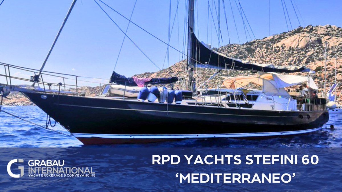 Check out the 1982 RPD Yachts Stefini 60 'MEDITERRANEO' - For sale with Grabau International.

ow.ly/exQa50RjnwU

#yachtbroker #yachtbrokerage #yachtsales #boatsales #luxuryyacht #yachtsforsale #cruisingyacht #bluewateryacht #stefini60 #rpdyachts #rpdstefini60 #charteryacht