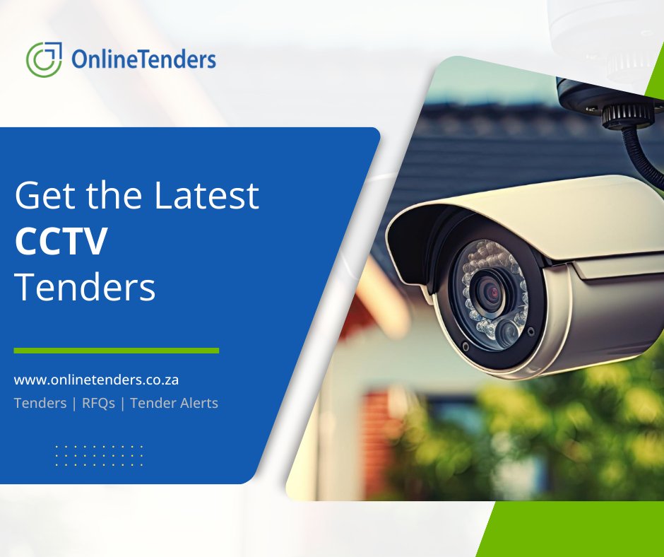 New CCTV Tenders and Business Opportunities:
- Install CCTV Cameras at Mbhashe Local Municipality offices.

#cctv #cctvinstallation #businessleads #dailytenderalerts #tenders #onlinetenders

Visit the OnlineTenders website to find the latest CCTV tenders:
onlinetenders.co.za/tenders/south-…