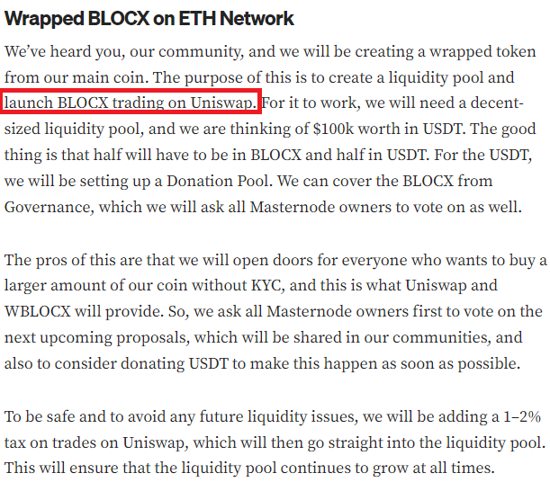 $BLOCX trabaja en WBLOCX, en @Uniswap 🦄

@BLOCX_TECH #DePIN #x100GEM #AI #Layer1 #CyberSecurity #POW #MN #GPUMarketplace