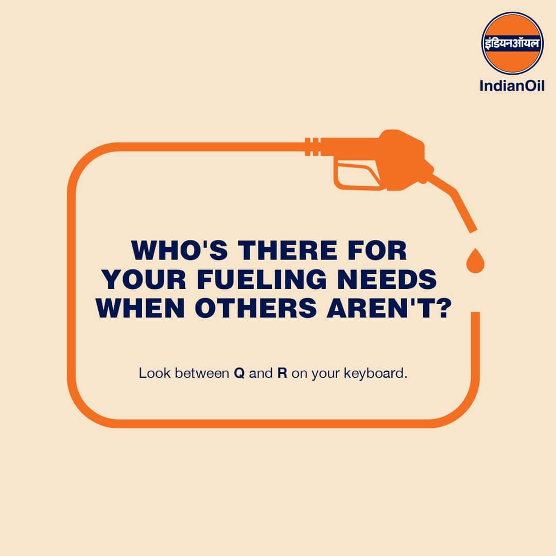 Worried about getting your automobile fueled? Check who got you covered. 
#IndianOil
#OnDutyAlways