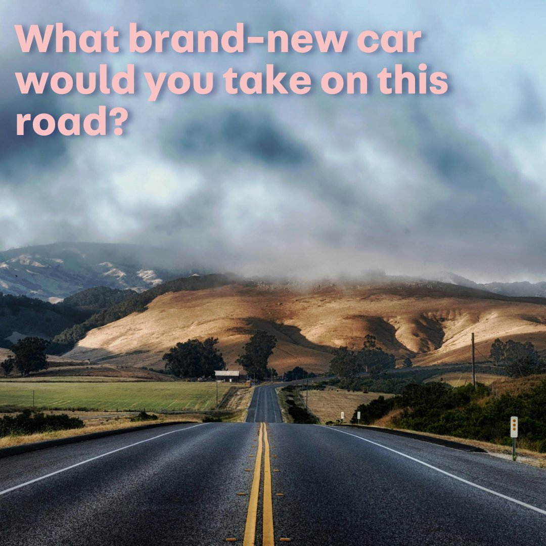 What brand-new car would you take on this road? 👇✨