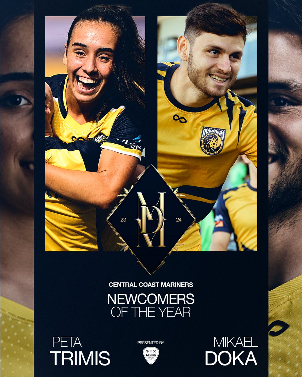 Our Newcomers of the Year, making an instant impact in their first season as a Mariner! 🌟 Congratulations, Peta and Doka! 👏 Wednesday night 🎟: bit.ly/3PUmCSj #CCMFC #MarinersMD #TakeUsToTheTop