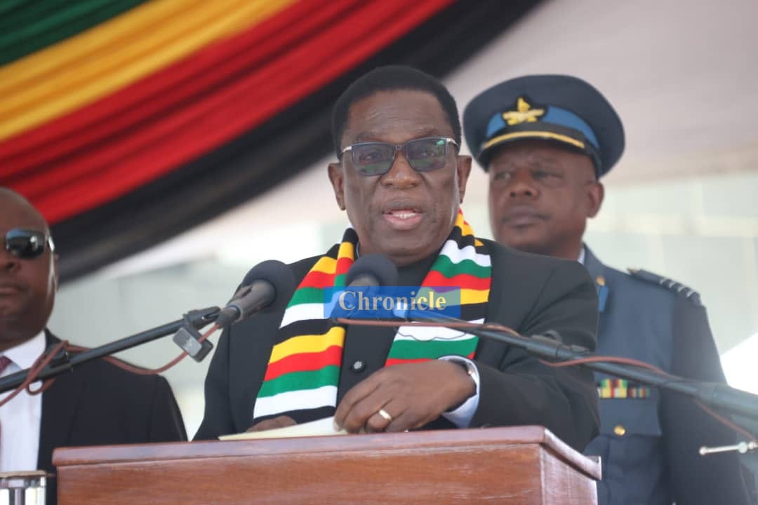 'We gather once again to lay to rest two sons of the soil and a daughter of the soil who are being interred at the sacred shrine for their consistent, persistent, and loyal contribution.' @edmnangagwa