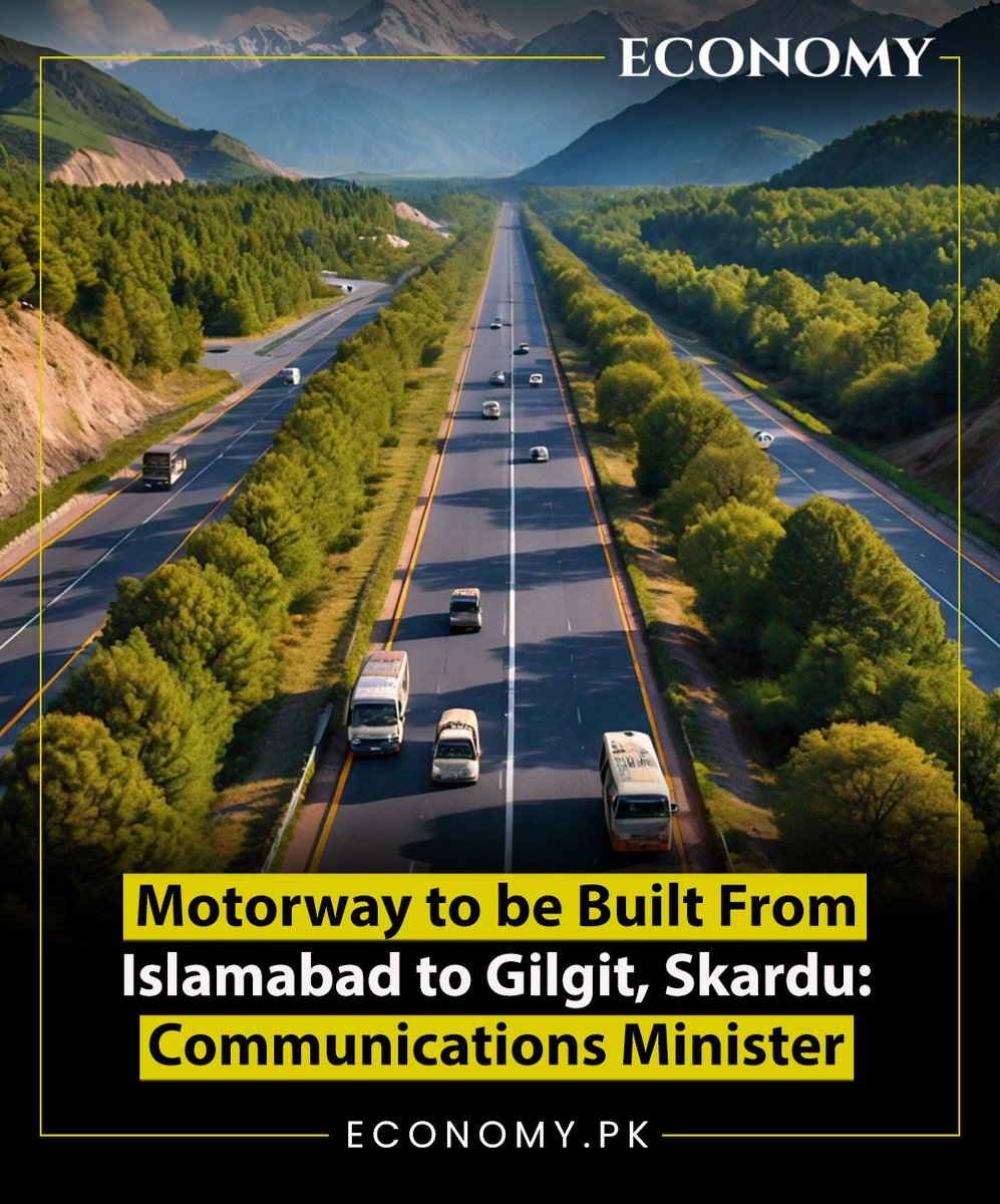 Federal Communications Minister Abdul Aleem Khan has said that the completion of the Sukkur-Hyderabad Motorway was his priority, while a motorway would be established from Islamabad to Gilgit and Skardu