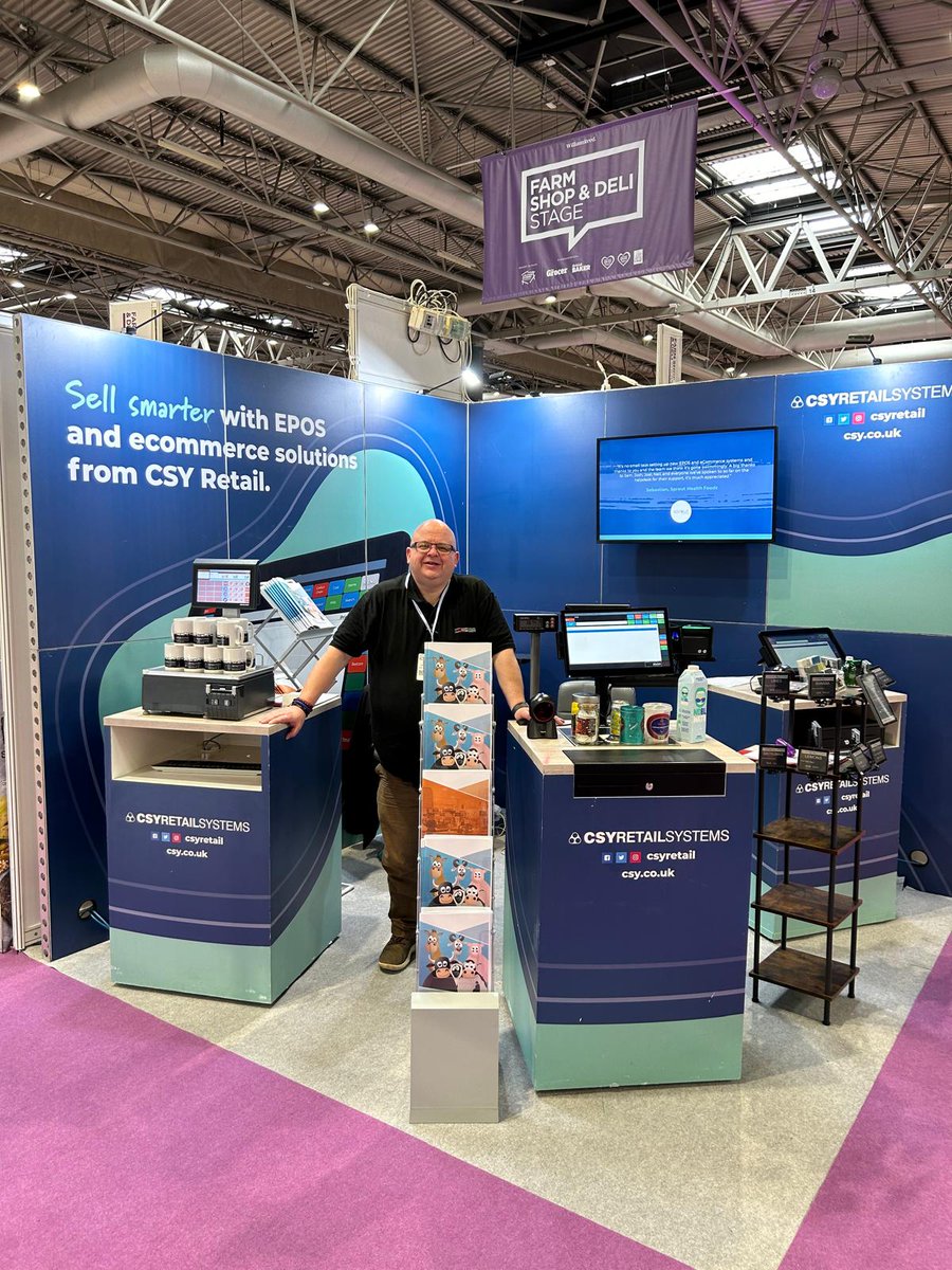 Karl is at the @FarmShop_Deli show for the next 3 days showcasing our EPOS and all its amazing features! From weighing scales and electronic shelf-edge labels to customer loyalty schemes and gift cards. Come say hi at stand J211!