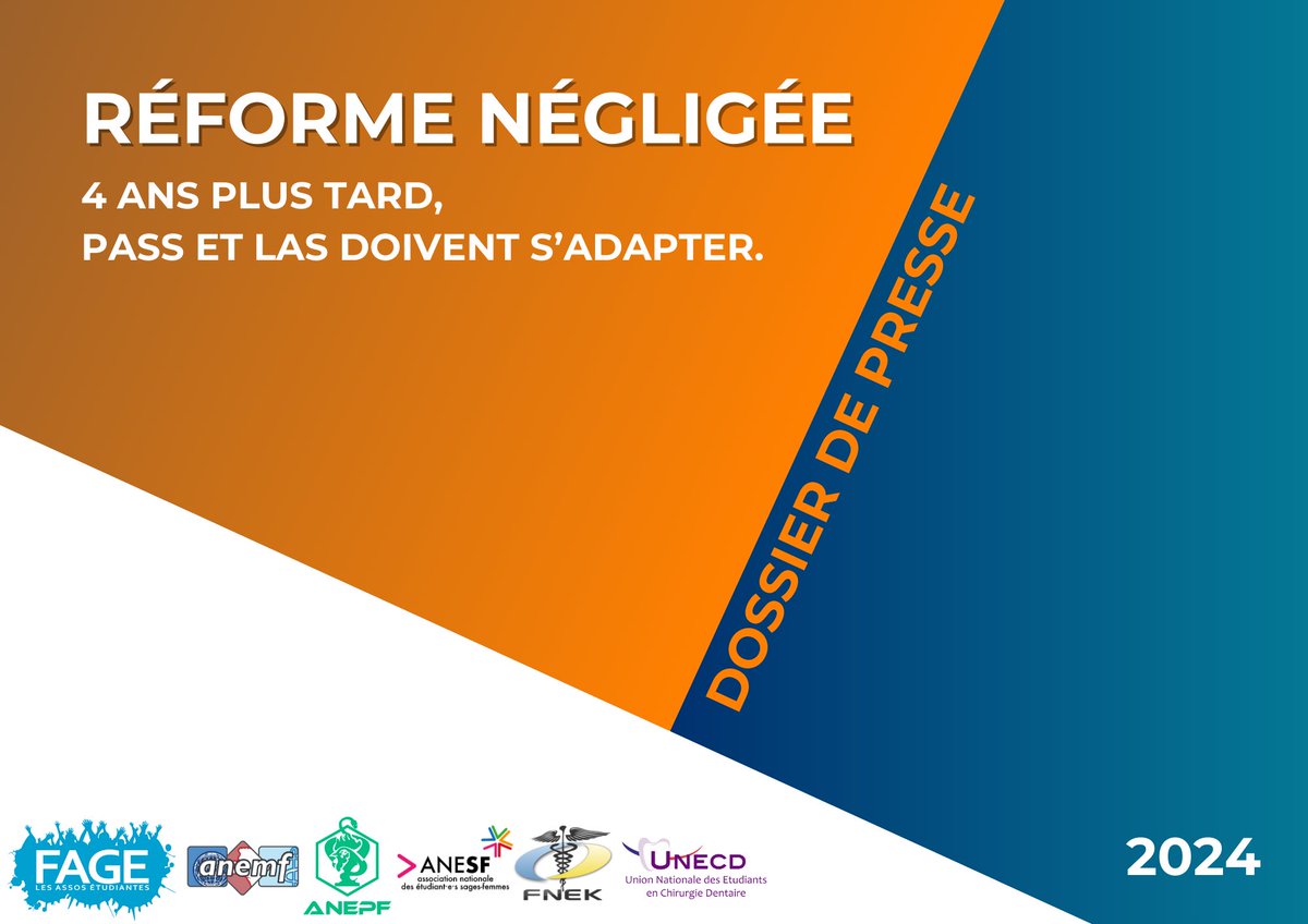 🔗 Lien du dossier de presse : drive.google.com/file/d/1fn904S…

🔗 Lien de la contribution, précisant le modèle de licence santé : drive.google.com/file/d/1QQ5x_m…

Contact :
Cyprien HAFFNER @Cyprien_ANEPF 
0658067832
enseignement-sup@anepf.org