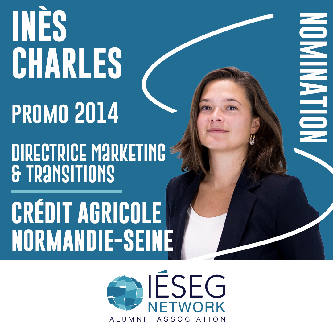 Inès Charles, #diplômée #IESEG, a été nommée Directrice Marketing et Transitions du Crédit Agricole Normandie-Seine. Toutes nos félicitations 👏👏! ➡️ lejournaldesentreprises.com/breve/ines-cha… via #LeJournalDesEntreprises #Nomination #IESEGExperience #Alumni 📷 Crédit photo @CANSeine