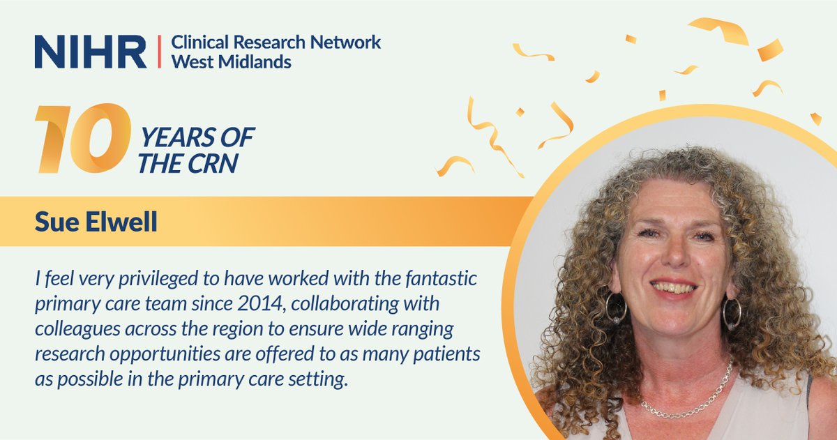 Research Delivery Manager Sue has been with the Network since its inception, championing research in Primary Care. A decade of achievement!