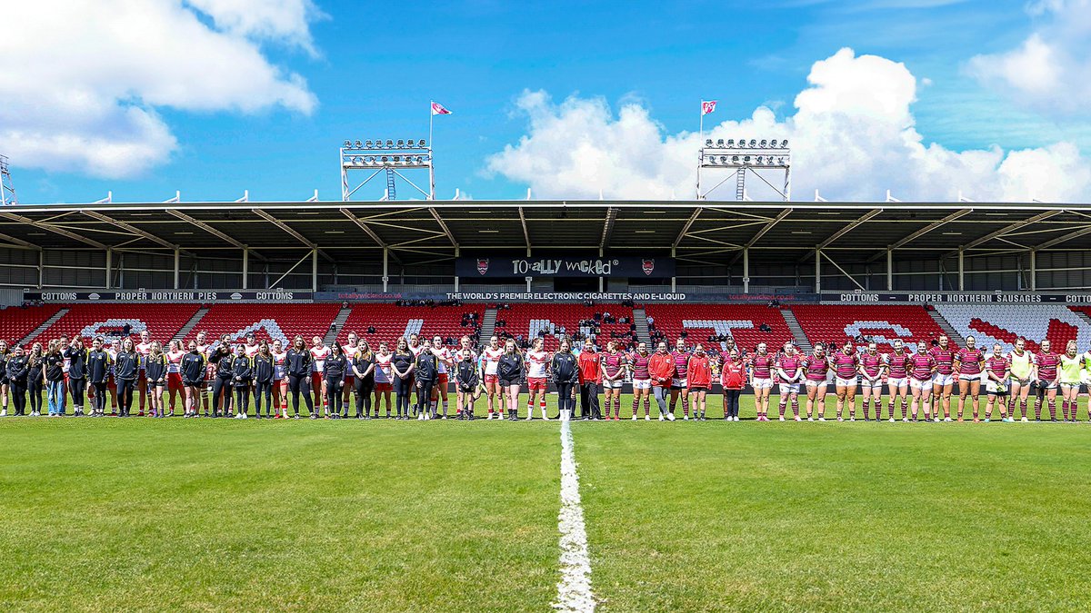 .@saints1890women back in action at the @twstadium yesterday! 🏟️🤩