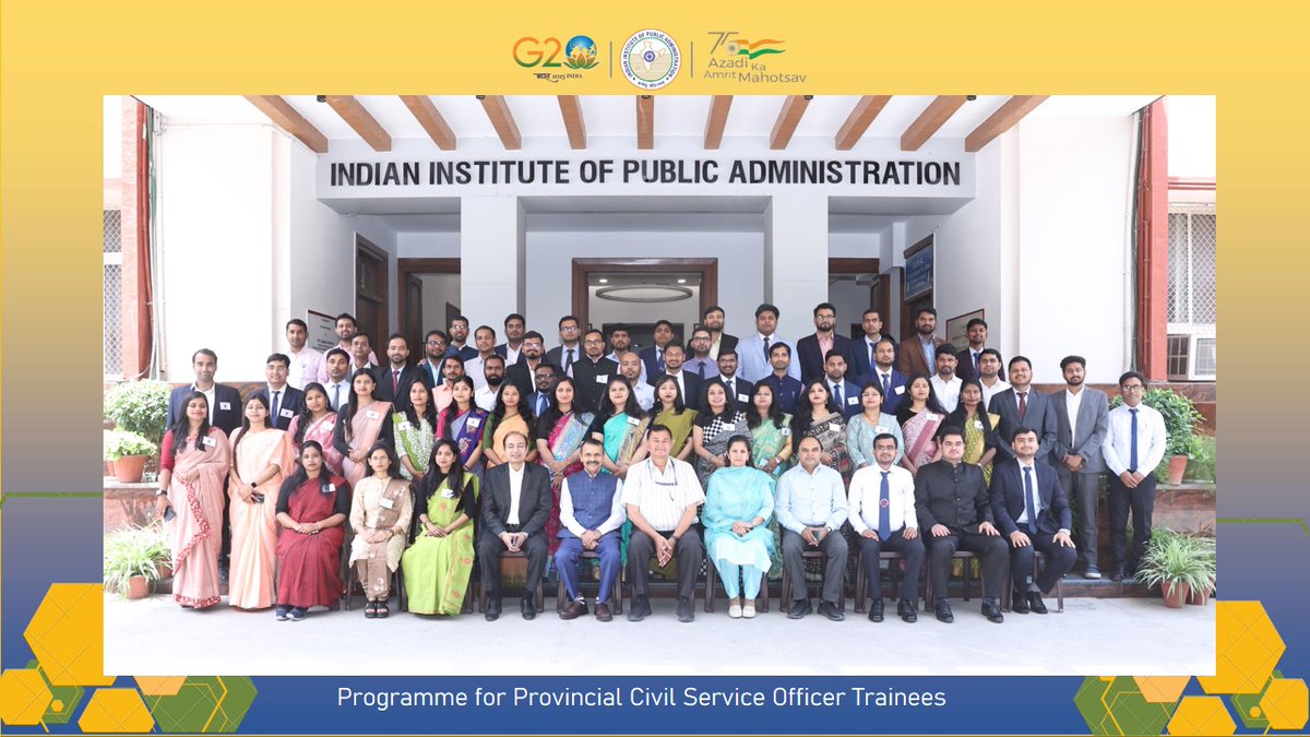 The 2nd Foundation Training Programme for Provincial Civil Service Officer Trainees, Govt of Bihar was organised by IIPA in association with @BipardGaya