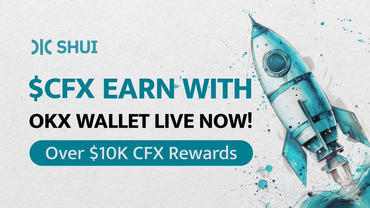 🌟 'One Stone, Two 'Tokens' ' With @okxweb3 and @Conflux_Network, #SHUI is ready to launch two rewards activities. 🎉 1⃣Join us on #OKXWeb3 Defi where we're rolling out a spectacular promotion with a total of $10,000 in $CFX rewards aimed at boosting TVL.