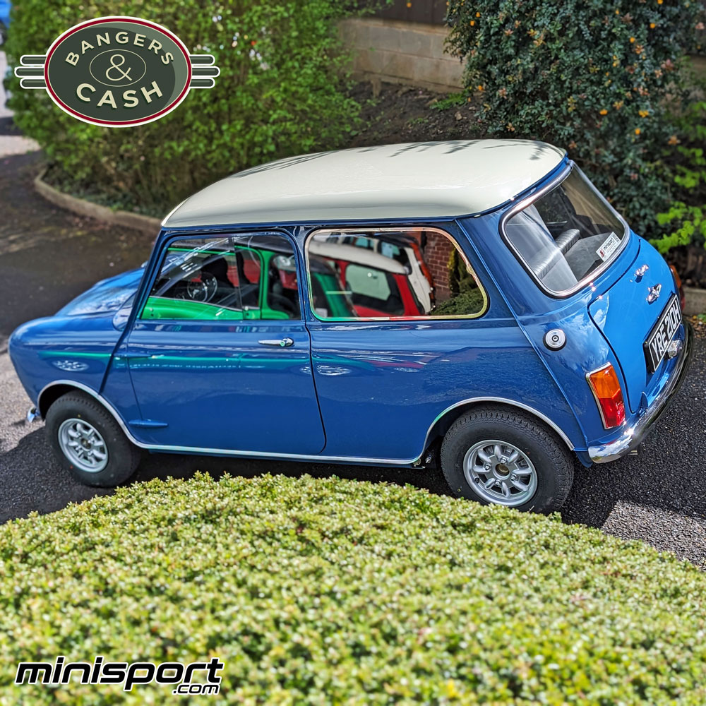 Are you ready for the auction? This classic beauty restored by the Mini Sport team, is hitting the virtual auction block on May 2nd at Mathewsons Classic Cars. Who's marking their calendars? Let us know! #MiniAuction #miniforsale #bangersandcash #miniuk #mk2cooper #mk2mini